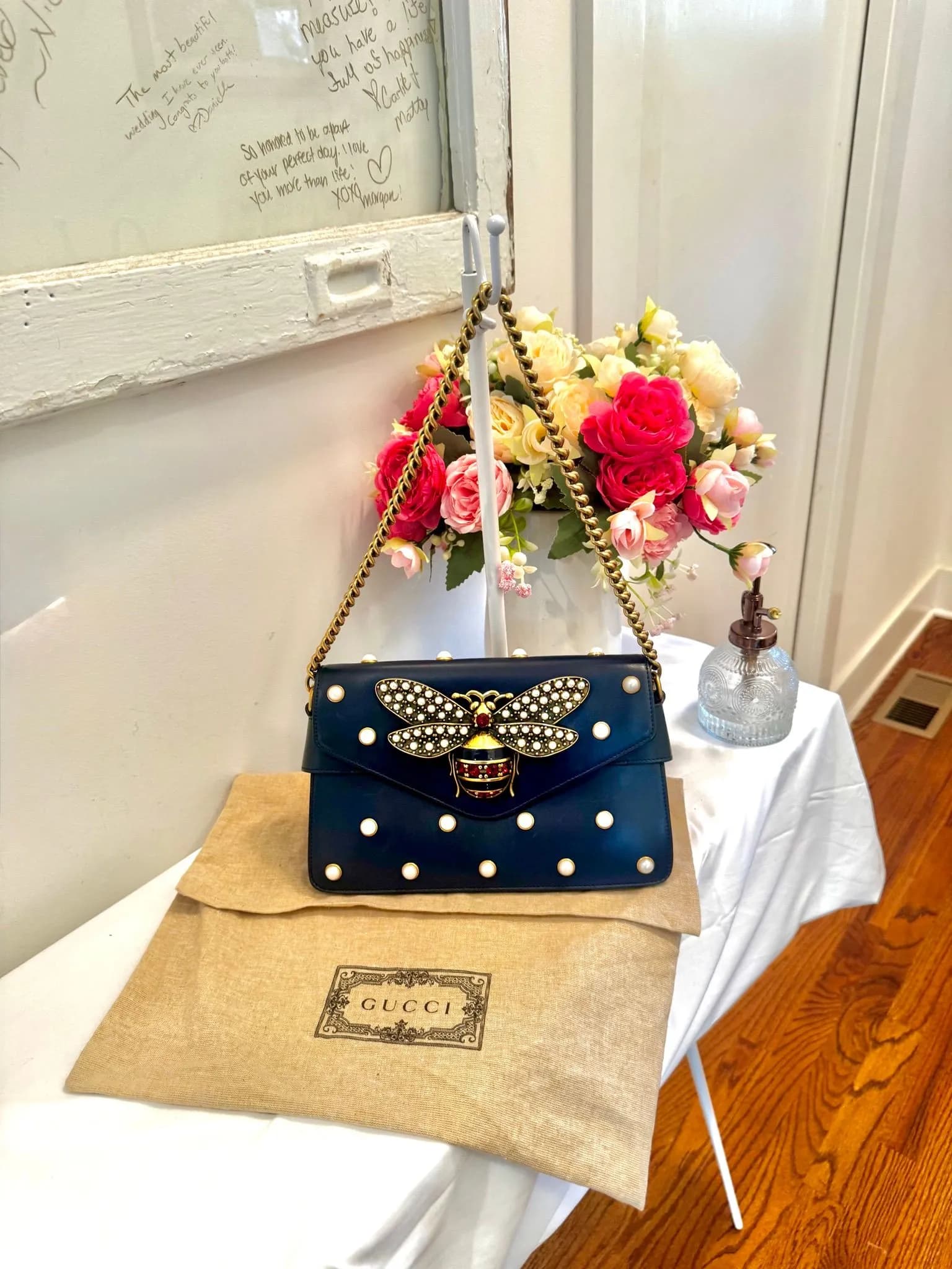 Authenticated Blue Gucci Broadway — pre-owned luxury designer bag | LaceLuxx