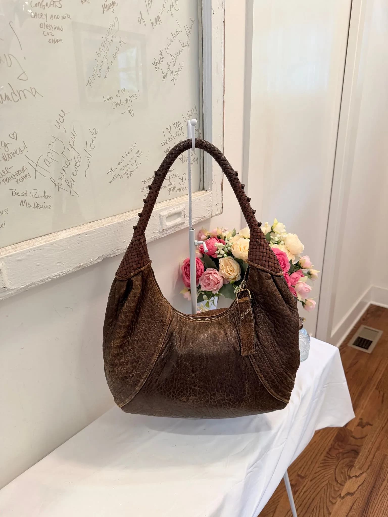 Authenticated Brown Fendi Spy Bag Hobo — pre-owned luxury designer bag | LaceLuxx