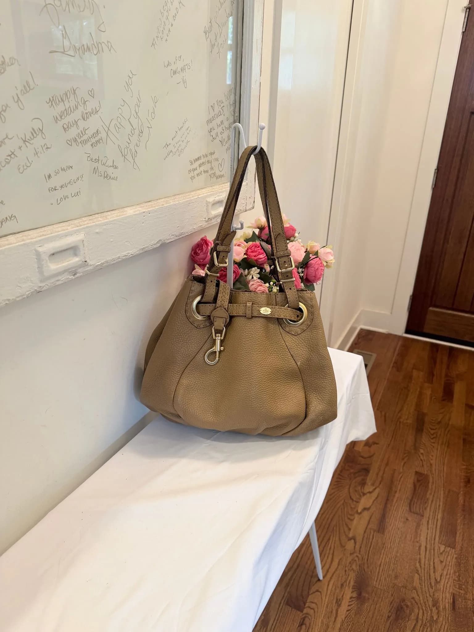Authenticated Beige Fendi Selleria Shoulder Bag — pre-owned luxury designer bag | LaceLuxx