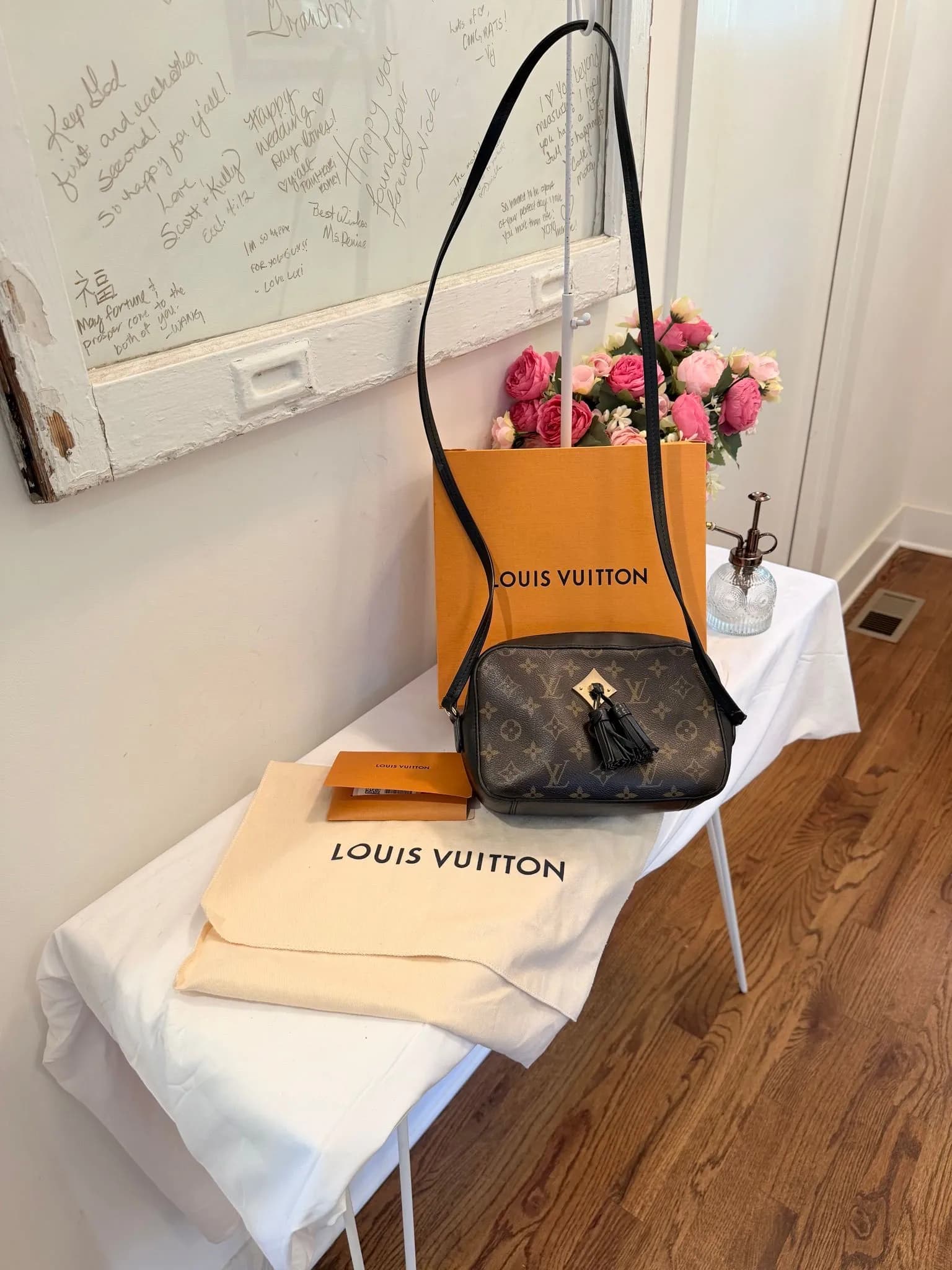 Authenticated Louis Vuitton Monogram Santoinge Crossbody — pre-owned luxury designer bag | LaceLuxx