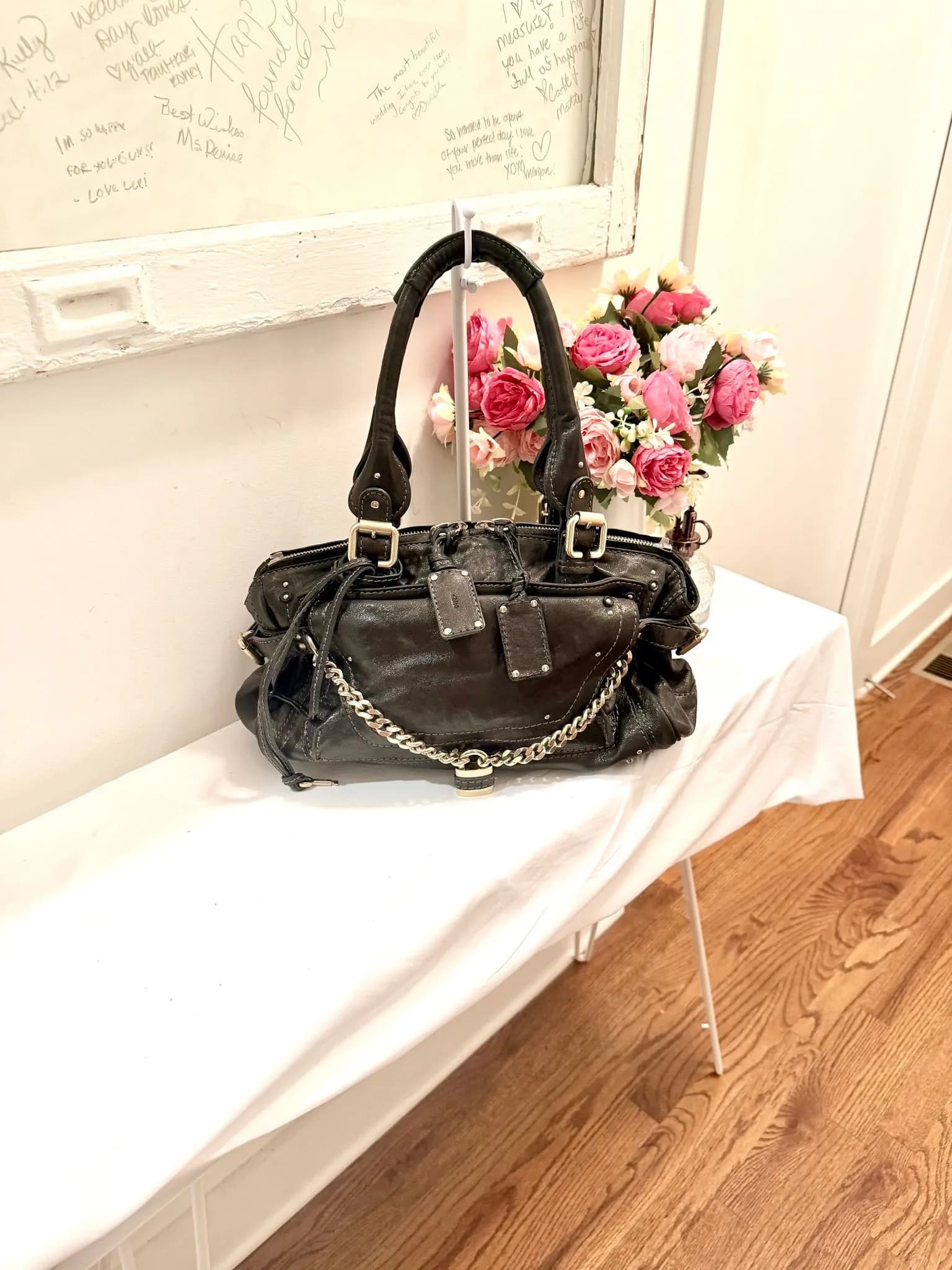 Authenticated Black Chloe Paddington Capsule Shoulder Bag — pre-owned luxury designer Chloé bag | LaceLuxx