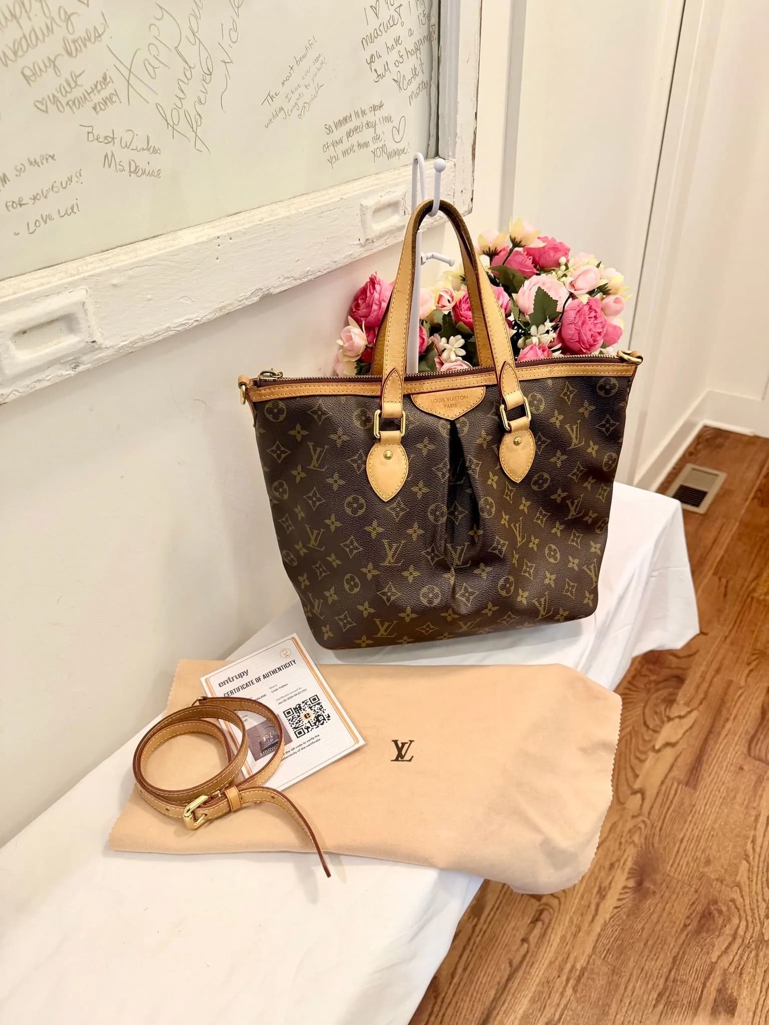 Authenticated Louis Vuitton Palermo PM — pre-owned luxury designer bag | LaceLuxx
