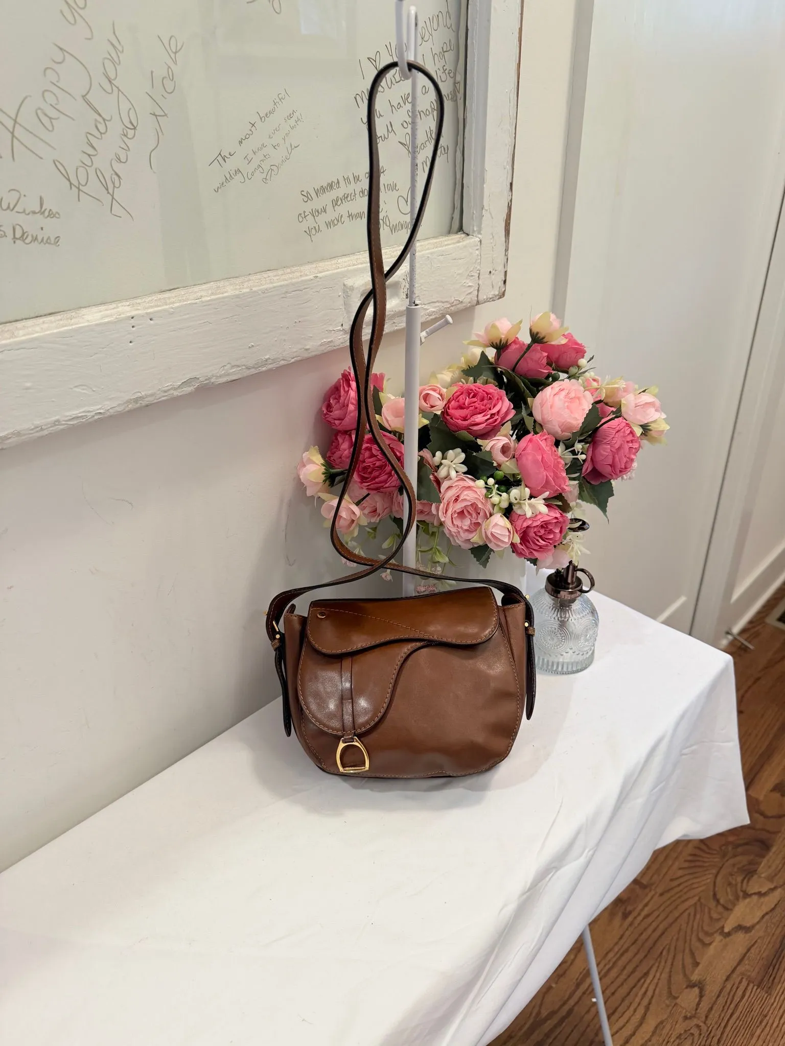 Authenticated Brown Gucci Saddle Bag — pre-owned luxury designer bag | LaceLuxx