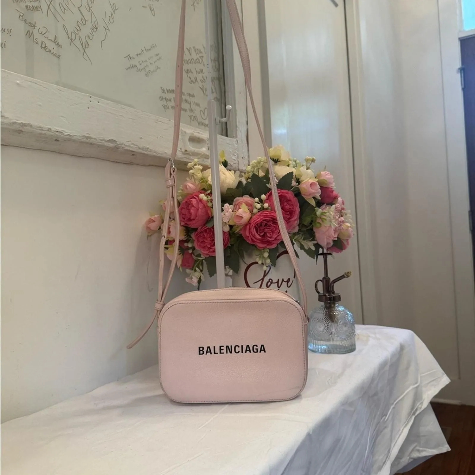 Authenticated Light Pink Balenciaga Bag — pre-owned luxury designer bag | LaceLuxx